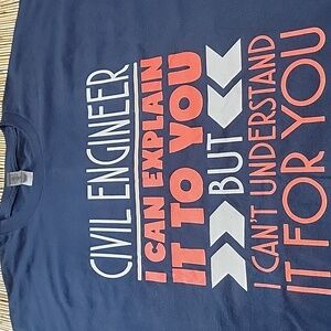 NWOT Civil Engineer Gildan Tee 2XL
